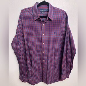 Ralph Lauren Men's Plaid Button Down Shirt